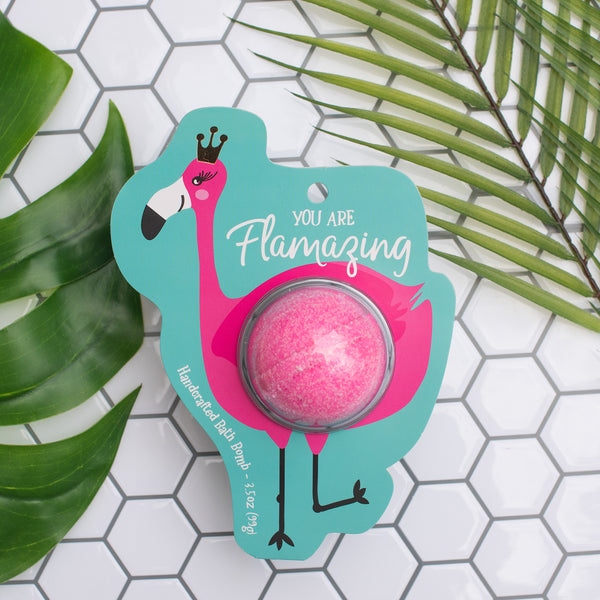 Flamingo Bath Bomb Clamshell Cait + Co