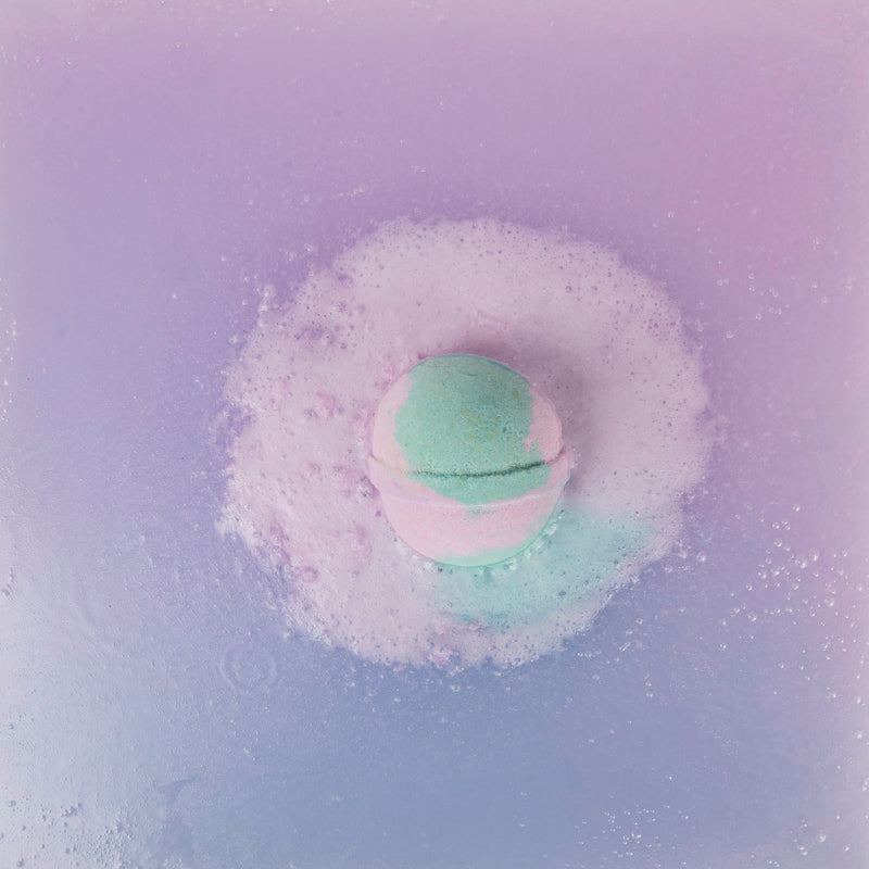 Turquoise Coconut Milk Bath Bomb