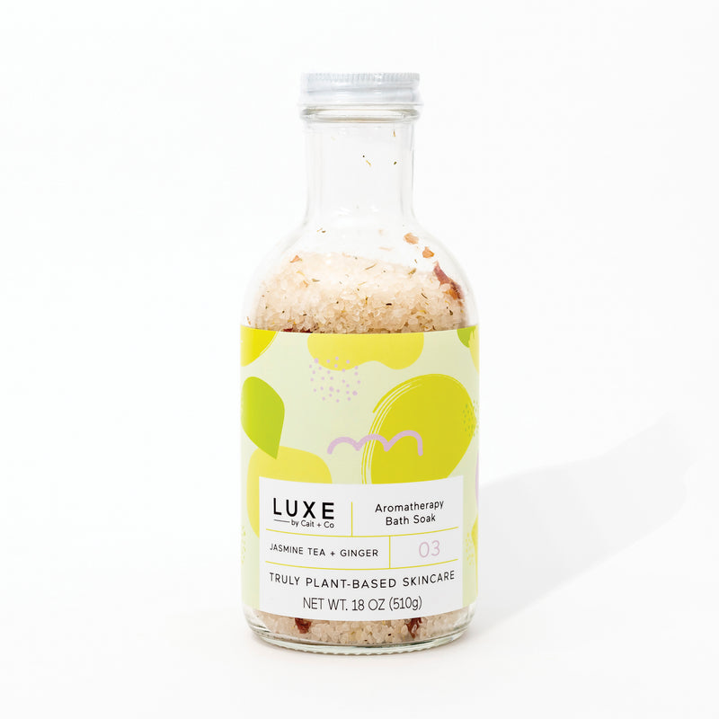 Jasmine Tea + Ginger Aromatherapy Bath Salt Soak