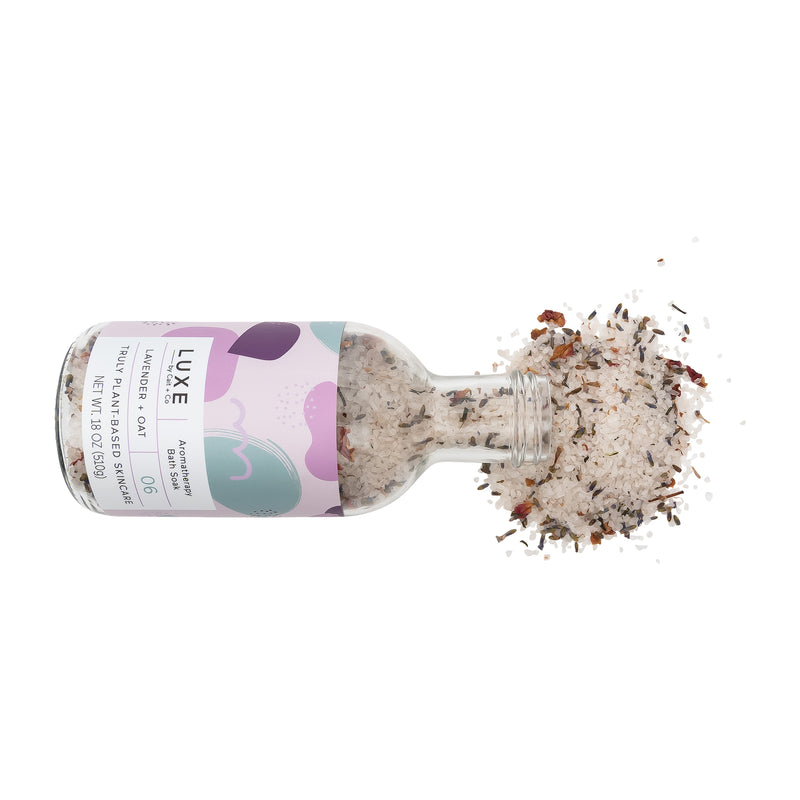 Lavender + Oat Aromatherapy Bath Salt Soak