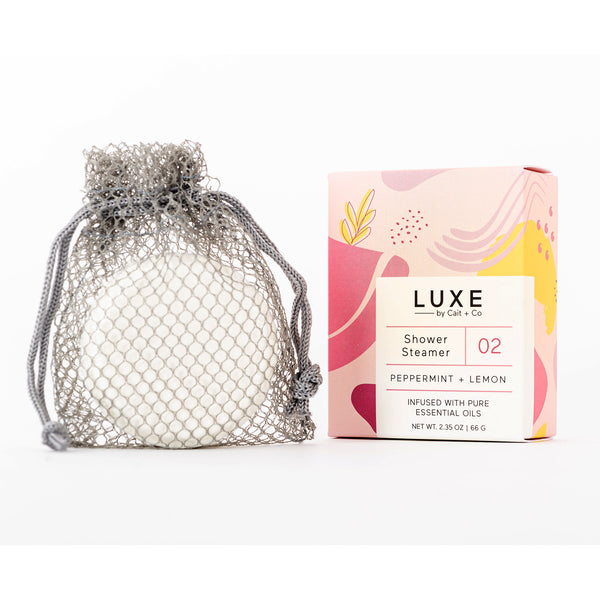 Peppermint + Lemon Aromatherapy Shower Steamer