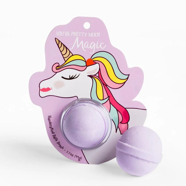 Cait + Co Unicorn Bath Bomb Smells like Gardenia