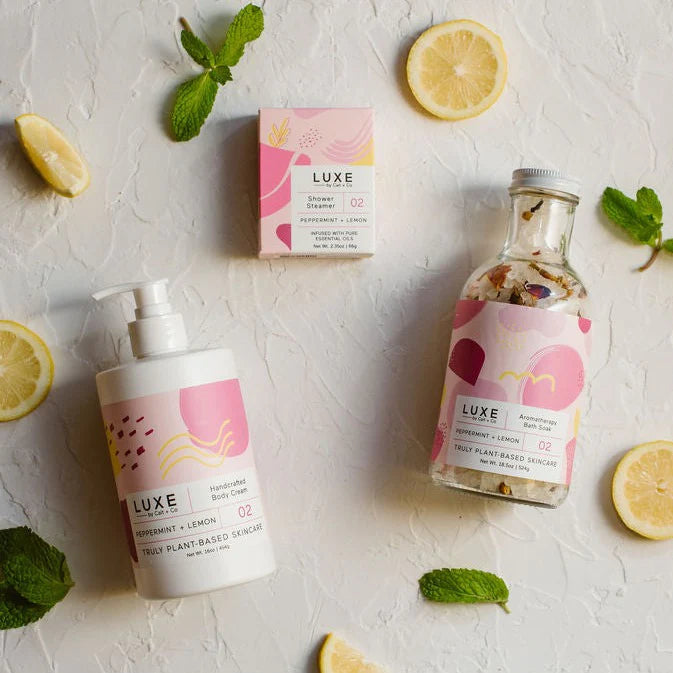 Peppermint and Lemon Aromatherapy Collection made by Cait and Co