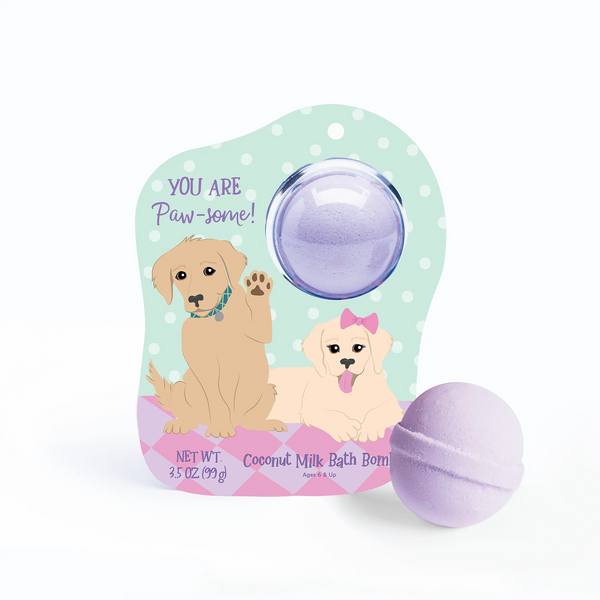 Golden Retriever Puppies Clamshell Bath Bomb